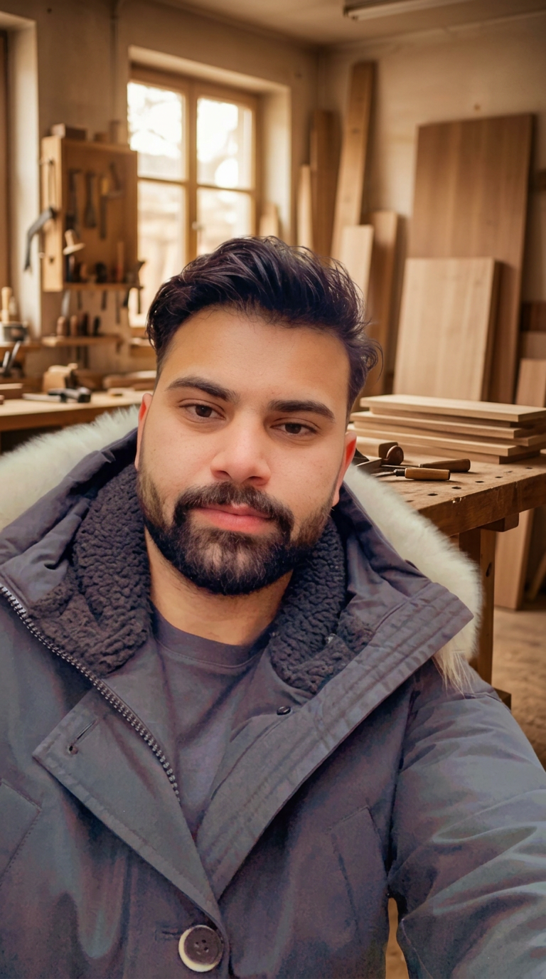 Omid Reza Akbari – Schreinermeister in seiner Werkstatt